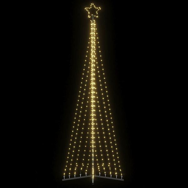 vidaXL LED vianočný stromček 495 LED teplá biela 300,5 cm