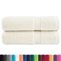 vidaXL Prémiové utierky na ruky SOLUND 2 ks krémové 50x100 cm 600 g/m²