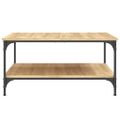vidaXL Konferenčný stolík dub sonoma 80x80x40 cm kompozitné drevo