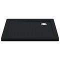 vidaXL Sprchová základná vanička s bodkami 80 x 80 x 4 cm ABS Čierna