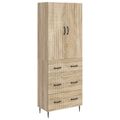 vidaXL Sada skríň 2 ks 66 x 34,5 x 90 cm Kompozitné drevo Dub sonoma