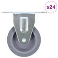 vidaXL 24 ks pevných koliesok 75 mm