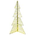 vidaXL Vianočný stromček 240 LED Teplá biela 180 cm Ratan