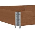 vidaXL Paletové ohrádky 3 ks hnedé 150x100 cm borovicový masív