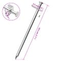 vidaXL Stanové kolíky 24 ks 19,5 cm 8 mm pozinkovaná oceľ