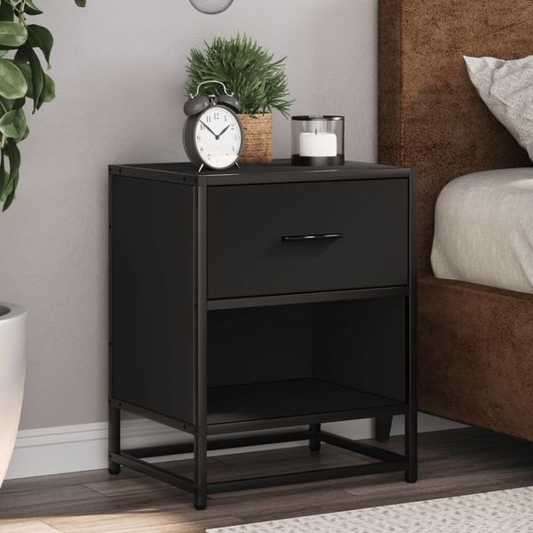 vidaXL Nočné stolíky 2 ks čierne 40x31x50 cm kompozitné drevo