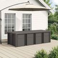 vidaXL Záhradný jedálenský set 9 ks Svetlosivá a antracitová PP