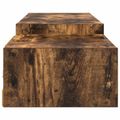 vidaXL Nástenný TV kabinet Nástenná montáž Dymový dub 220 x 28 x 21 cm