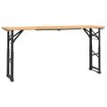 vidaXL Skladací pivný stôl 170x50x75/105 cm jedľové drevo
