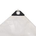 vidaXL Celta 650 g/m², 4x5 m, biela