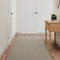 vidaXL Behúň sisalový vzhľad strieborný 80x250 cm