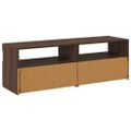 vidaXL TV skrinky 2 ks s LED, tmavý dub 60x35x40 cm