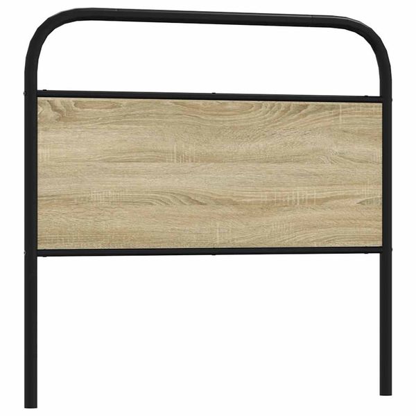 vidaXL Náhradné čelo postele, dub sonoma 90 cm, oceľ a kompozitné drevo