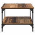 vidaXL Konferenčný stolík Staré drevo 55 x 55 x 40 cm Kompozitné drevo