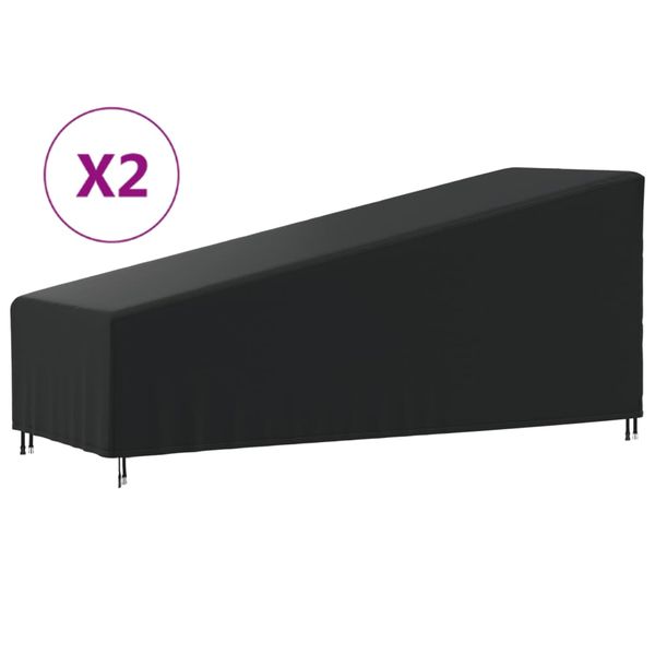 vidaXL Obaly na ležadlá 2 ks 195x76x40/80 cm, 420D oxfordská látka