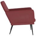 vidaXL Kreslo vínovočervené 61x78x80 cm umelá koža