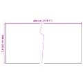 vidaXL Balkónová zástena hnedo-čierna 300x100 cm polyratan