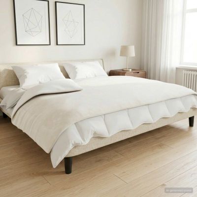 vidaXL Záťažová deka Biela 150 x 200 cm 7 kg 100% Bavlna 205T