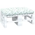 vidaXL Poduška na paletovú pohovku vzor listov 120x80x12 cm látka