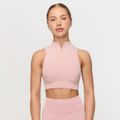 Bezšvová športová podprsenka Fierce Baby Pink - GymBeam, veľkosť XS