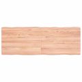 vidaXL Stolová doska svetlohnedá 140x50x(2-6)cm ošetrený masív hrany