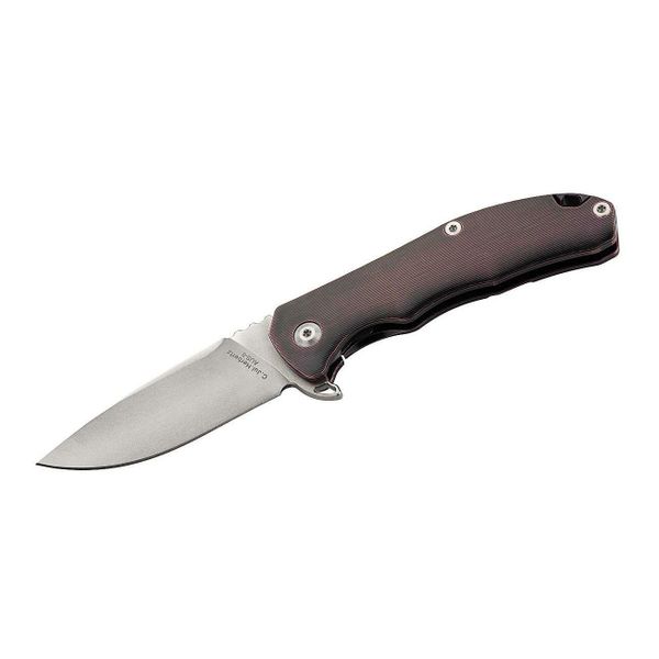 Herbertz 533010 jednoručný vreckový nôž 7,5cm, titán, červeno-hnedá