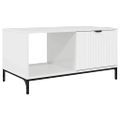 vidaXL Konferenčný stolík Vysoký lesk bielej 90 x 49 x 46 cm