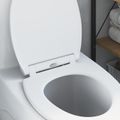 vidaXL WC sedadlo Biela 45,5 x 37,5 x 3,8 cm Duroplast