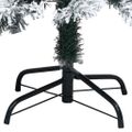 vidaXL Umelý vianočný stromček Biela 180 cm PVC a Oceľ a Plast