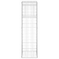 vidaXL Gabiónové koše/stĺpy 2 ks 50x50x180 cm železo
