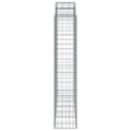 vidaXL Oblúkový gabionový kôš 3 ks 200x50x200/220cm pozinkované železo