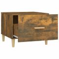 vidaXL Konferenčné stolíky 2 ks dymový dub 50x50x40cm kompozitné drevo