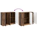 vidaXL Servírovacia skriňa Staré drevo 89 x 34,5 x 77 cm