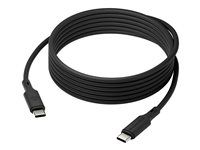 USB kábel - 24 pin USB-C (M) do 24 pin USB-C (M) - 3 m - USB napájanie (100W) - čierna