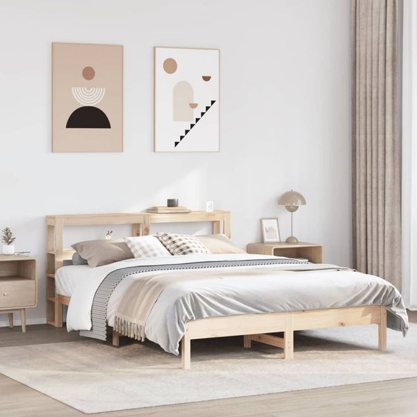 vidaXL Posteľ bez matraca 150x200 cm masívna borovica