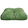 vidaXL Poduška na paletovú pohovku vzor listov 60x40x12 cm látka