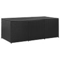 vidaXL Záhradný úložný box čierny 180x90x70 cm polyratanový