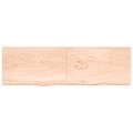 vidaXL Kúpeľňová doska 200x60x(2-4) cm neošetrený masív
