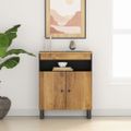 vidaXL Komoda s 2 dvierkami 60x33x75 cm masívny mangovník