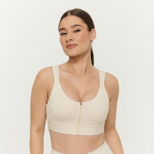 Športová podprsenka Prime Pearl - GymBeam, veľkosť M, 75% nylon, 25% elastan