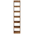 vidaXL Skriňa na knihy/Izbový prepážka Old Wood 40x30x198 cm