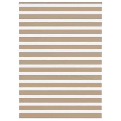 vidaXL Zebrová roleta pieskovo hnedá 155x230 cm šírka látky 150,9 cm polyester