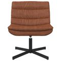 vidaXL Otočná stolička Hnedá 63 x 75 x 76 cm Antik PU