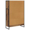 vidaXL Knižnica 80 x 30 x 121 cm Kompozitné drevo Staré drevo