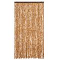 vidaXL Záves proti hmyzu, okrový a biely 100x220 cm, ženilka