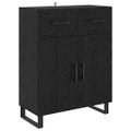 vidaXL Highboard 2 ks Čierny dub 69,5 x 34 x 180 cm
