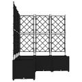 vidaXL Záhradný kvetináč 5 ks Čierna 120 x 120 x 143 cm PP