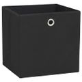 vidaXL Úložné boxy 4 ks, netkaná textília 28x28x28 cm, čierne