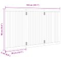vidaXL Skladacia brána pre psa, 3 panely, 150 cm, topoľové drevo