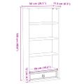 vidaXL Skrinka na CD Corona 52x17,5x103 cm borovicový masív